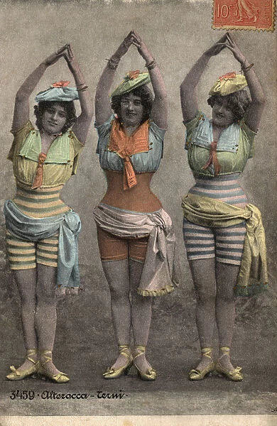 Italian girls in fancy Swimwear