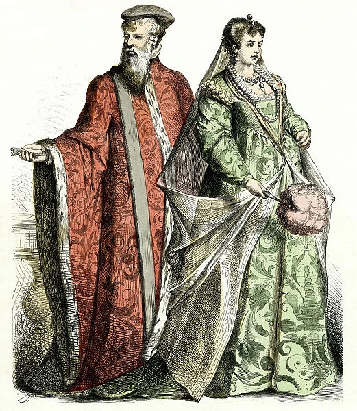 Italian man and woman from Venice