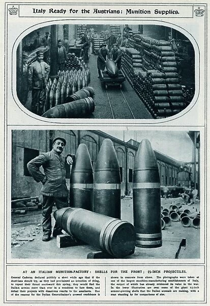Italy ready for the Austrians: munition supplies 1917