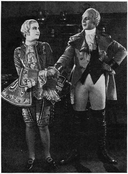 Ivan Mosjoukine and Jenny Jugo in a scene from the film Casanova (1927