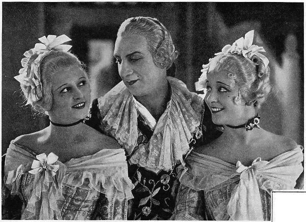 Ivan Mosjoukine, Mme Losavitch and Mme Veldi in a scene from the film Casanova (1927