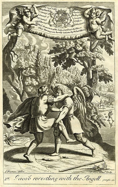 Jacob wrestling with the Angel