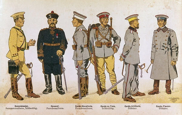 Six Japanese soldiers in uniform