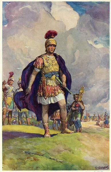 Julius Caesar landing in Kent, England