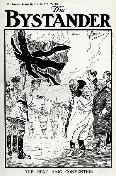 The Kaiser handing over his sword to Douglas Haig