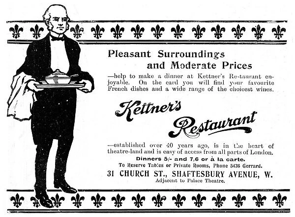 Kettners advertisement, 1907