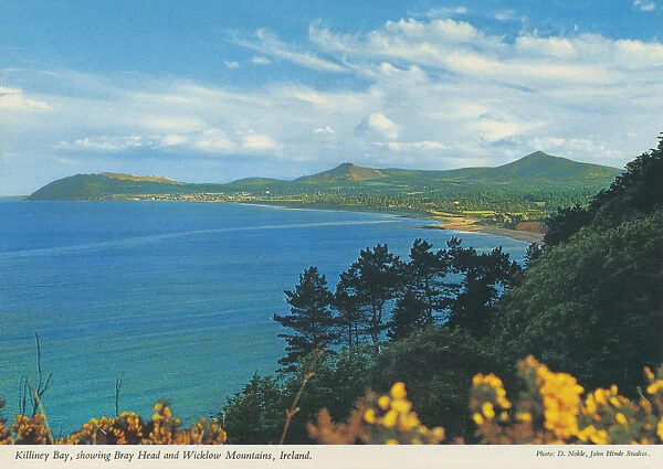 Killiney Bay, Showing Bray Head and Wicklow Mountains