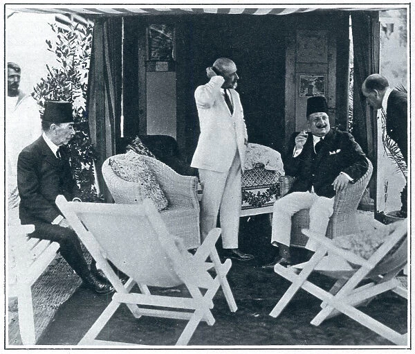 King Fuad of Egypt at the Venice Lido, 1927