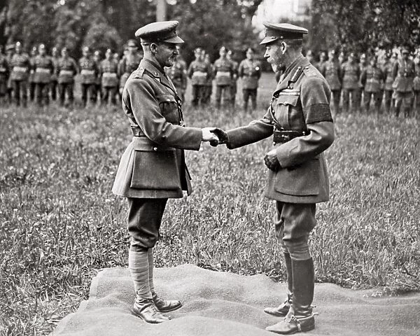 King George V and Captain J. J. Crowe, WW1