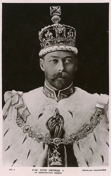 King George V in his Coronation Robes
