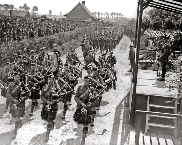 King George V visiting France, WW1