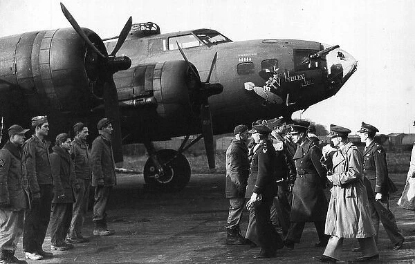 King George VI visits B-17 base