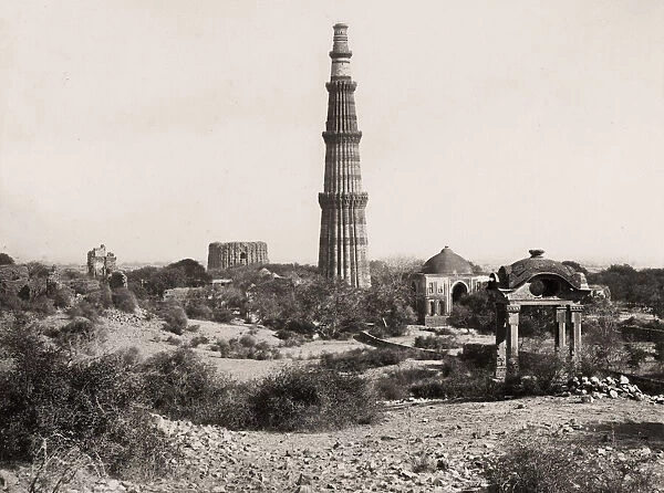 Kutub Minar tower, Delhi, India