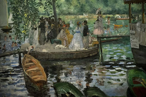 La Grenouillere, 1869, by Pierre-Auguste Renoir