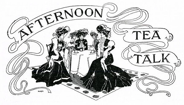 Ladies having a chat over Afternoon Tea