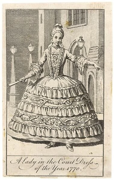 Lady in Court Dress 1770