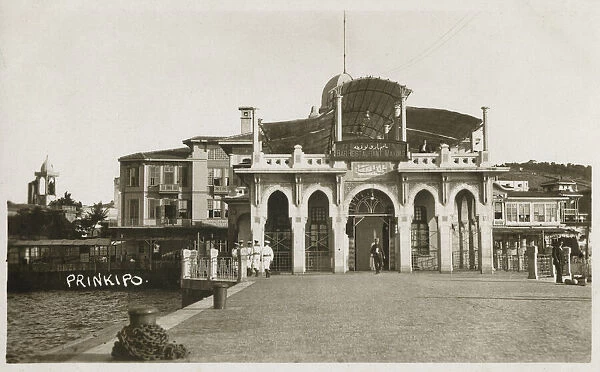 The Landing Stage and Casino (Maxims Restaurant and Bar) at Buyukada (Prinkipo). Date: 1923