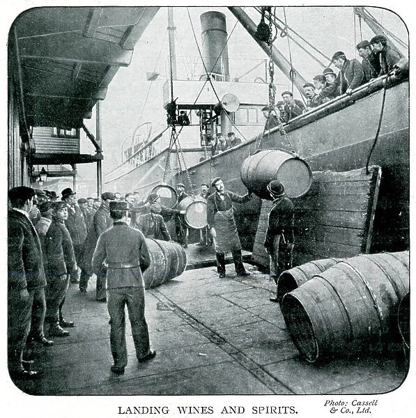 Landing wines and spirits 1902