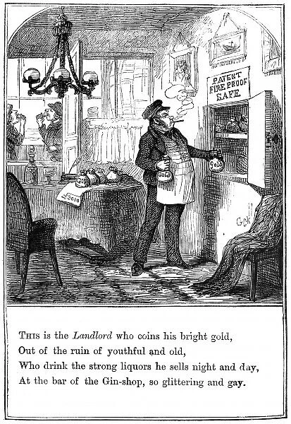 The Landlord from The Gin-Shop by Cruikshank
