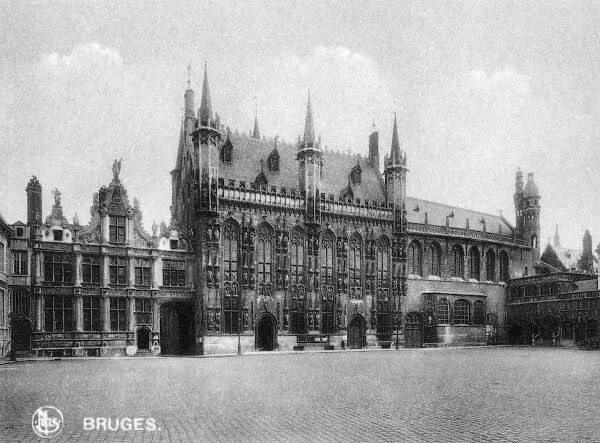 Law Courts, City Hall and Basilica, Bruges, Belgium