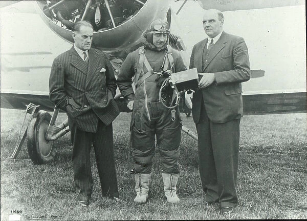 From left: H W R Fedden, chief engineer