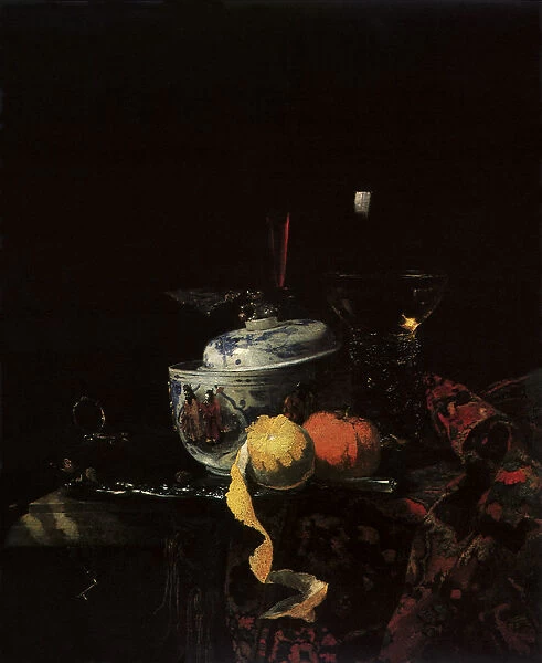 Still Life with Chinese Porcelain Bowl Date: 1662