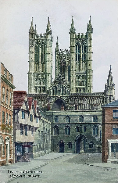 Lincoln Cathedral and Exchequer Gate, Lincoln, Lincolnshire