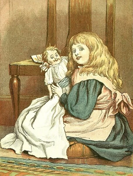 Little Girl playing with her doll, 1888