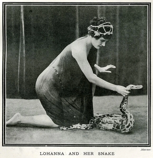 Lohanna and her snake 1912