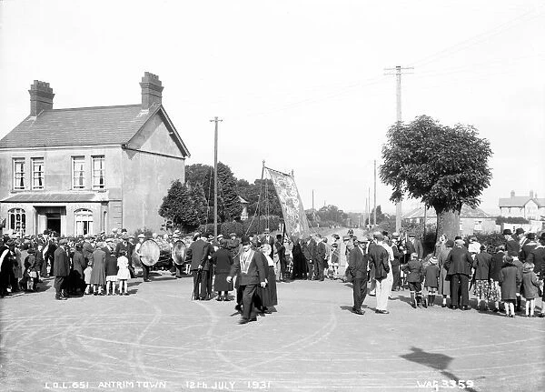 Lol. 651, Antrim Town, 12Th July 1931