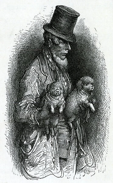 London Street Tradesman with Dog