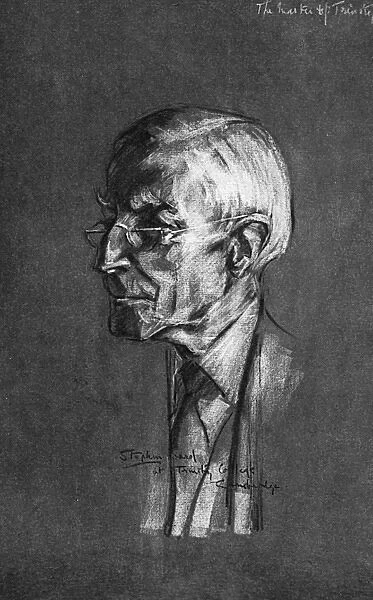 Lord Adrian, as sketched by Stephen Ward, 1961