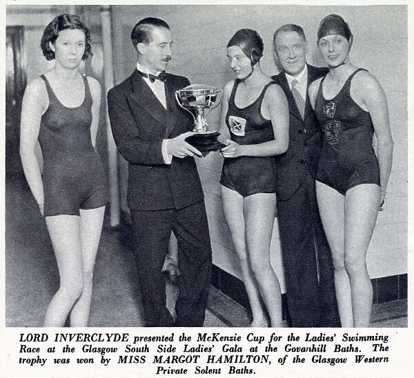 Lord Inverclyde presenting the McKenzie Cup