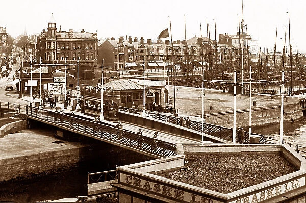 Lowestoft Swing Bridge early 1900s