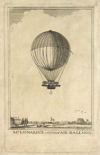 Lunardi air balloon in London