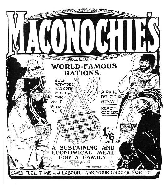 Maconochie s, WW1 advertisement