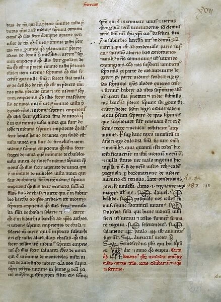Manuscript about the sale of a plot
