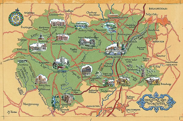 Maps by P Posner - Hereford & Worcester