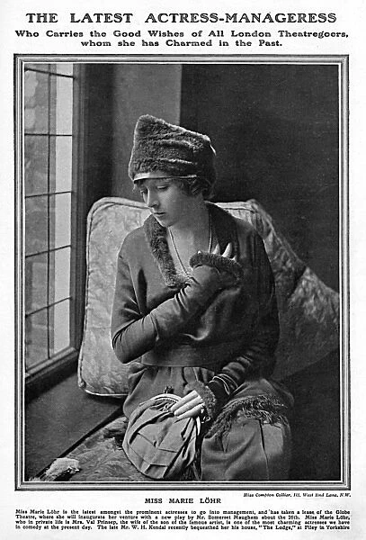 Marie Lohr - a wartime actress-manageress, WW1