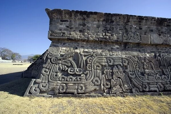 MEXICO. Xochicalco. Ceremonial Center. Quetzalcoatl