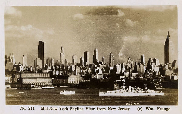 Mid-New York Skyline as seen from New Jersey