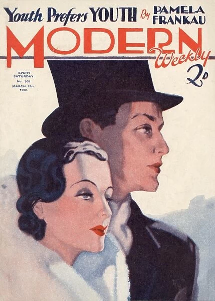 Modern Chat magazine cover by David Wright