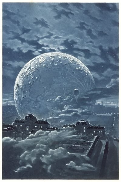 Moon over Paris  /  1886