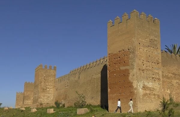 MOROCCO. Rabat. Walls of the Chellah necropolis
