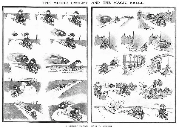 The Motor Cyclist and the Magnetic Shell