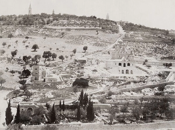Mount of Olives and Russian Orthodox church, Jerusalem
