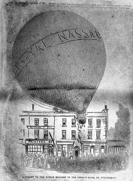 Mr Greens balloon flight from Vauxhall Gardens in 1849