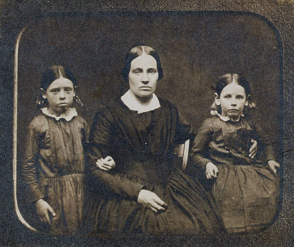 Mrs. John Brown & two of her children, from daguerreotype