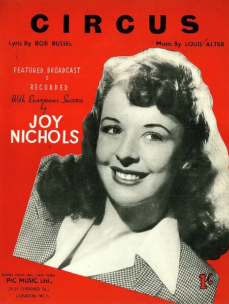 Music cover, Circus, Joy Nichols