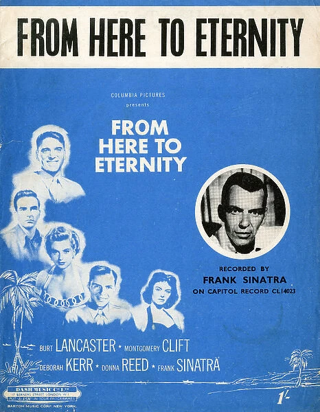 Music cover, From Here To Eternity, Frank Sinatra